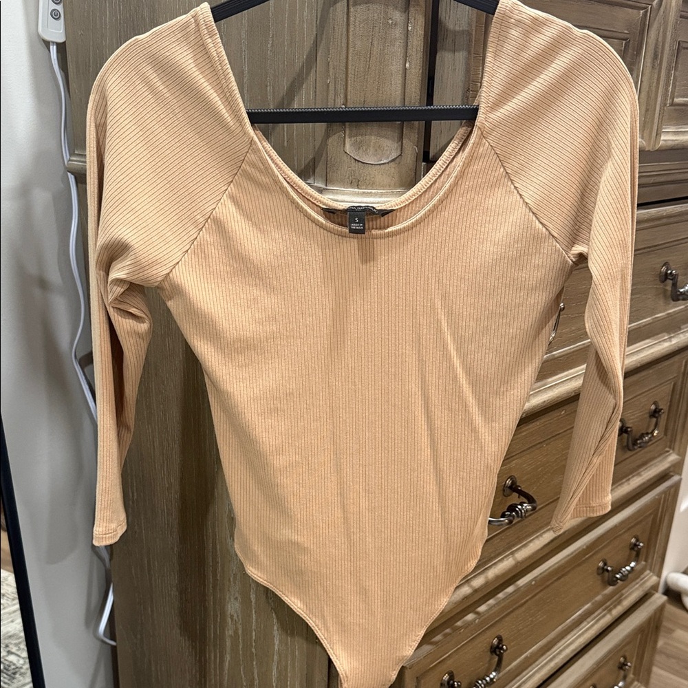 Banana republic ribbed off shoulder body suit NEW